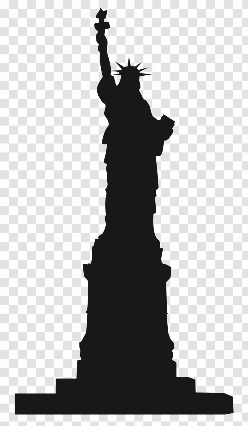 Statue Of Liberty Monument Landmark - Drawing - Silhouette Transparent PNG
