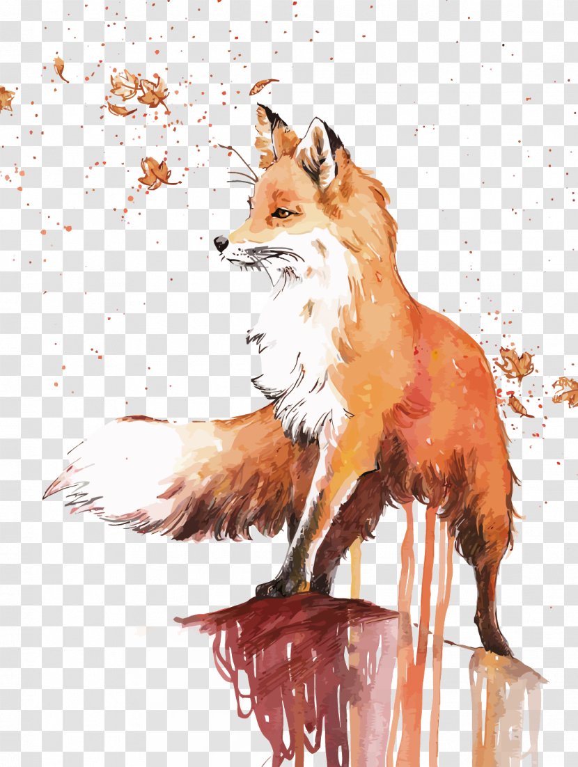 Red Fox Lovers Don't Finally Meet Somewhere. They're In Each Other All Along. Drawing - Fauna - Vector Transparent PNG