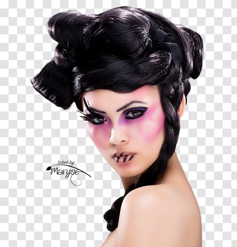 Face Woman Portrait Hair Coloring - Long Transparent PNG