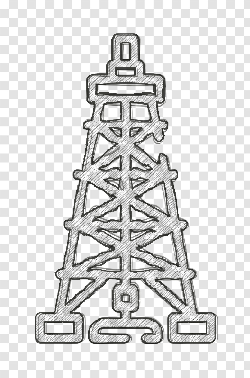 Derrick Icon Industrial Process Icon Tower Icon Transparent PNG