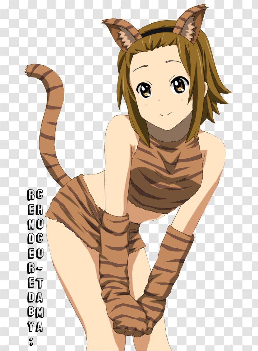 Ritsu Tainaka Tiger Cat Mio Akiyama K-On! - Tree Transparent PNG