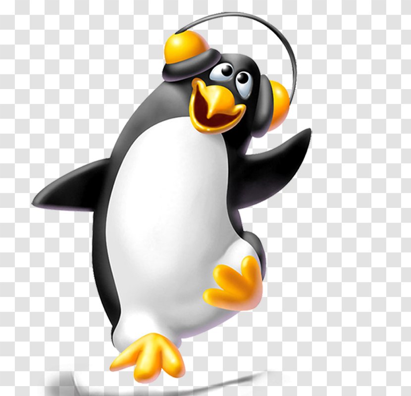 Penguin Dance Clip Art - Cartoon - Wearing Headphones Transparent PNG