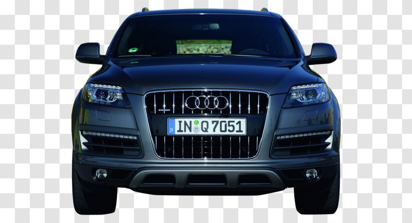 Audi Q7 Car Motor Vehicle - Tire - Advertisment Way For Transparent PNG