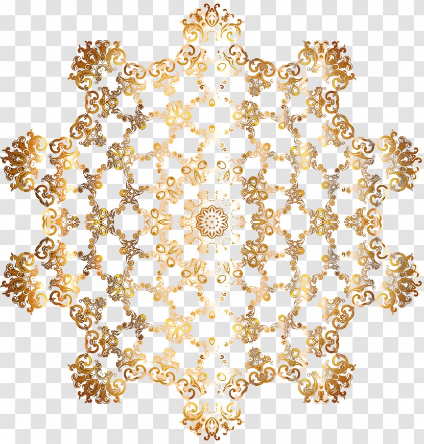 Flower Gold Floral Design Clip Art - Visual Arts Transparent PNG