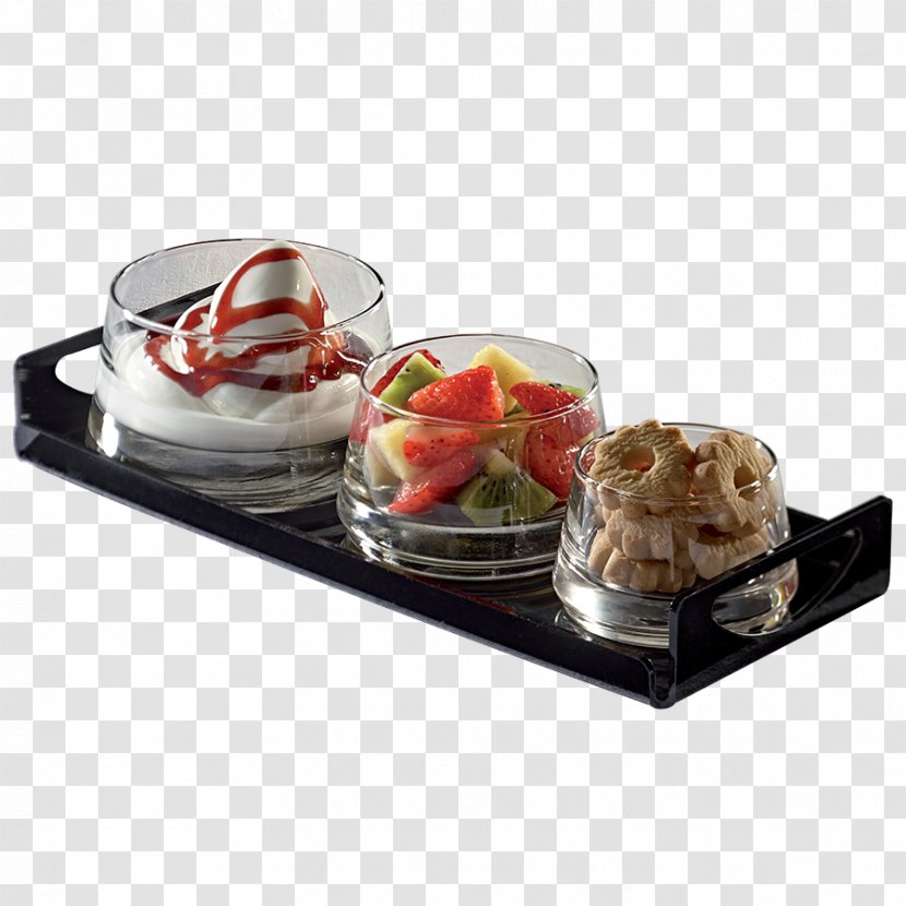Breakfast Dish Tray Dessert Finger Food - Tableware - Yogurt Cream Transparent PNG
