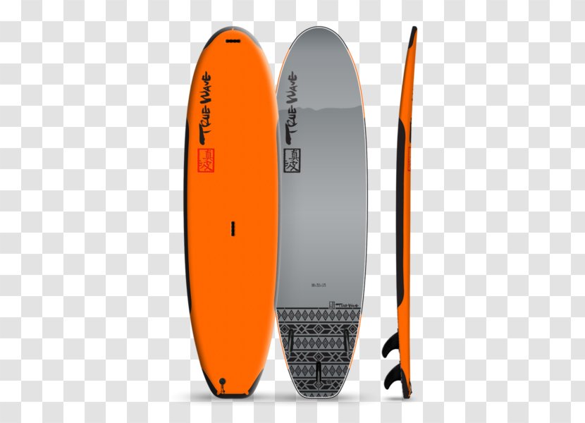 Surfboard Surfing Softboard Standup Paddleboarding Boardleash - Orange Wave Transparent PNG