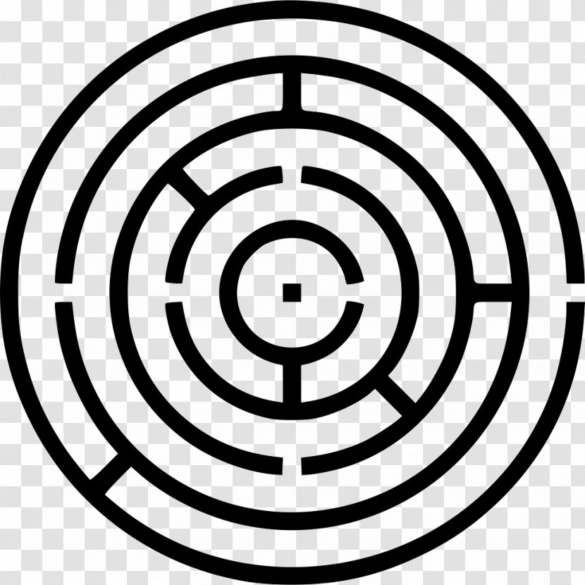 Labyrinth - Symbol - Monochrome Photography Transparent PNG