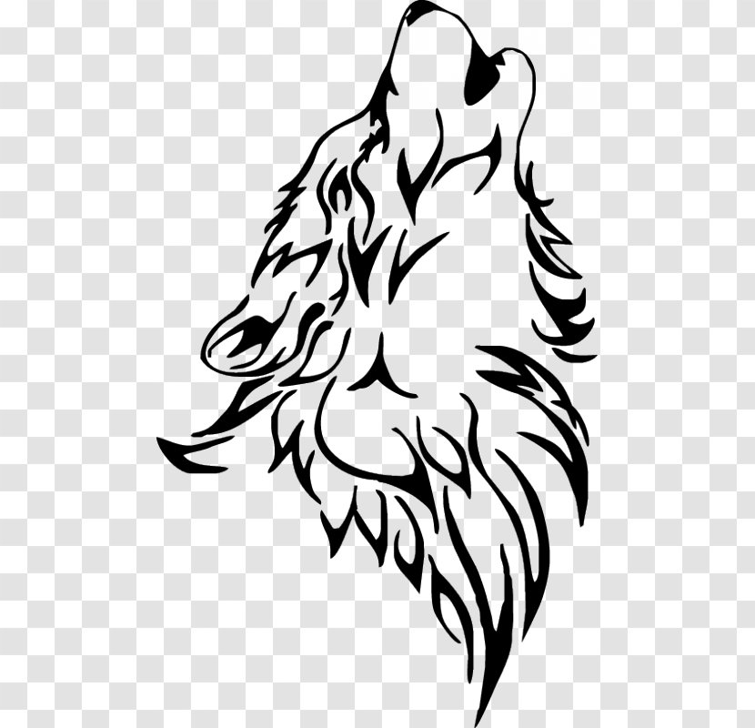 Gray Wolf Drawing Clip Art - Tree - Design Transparent PNG
