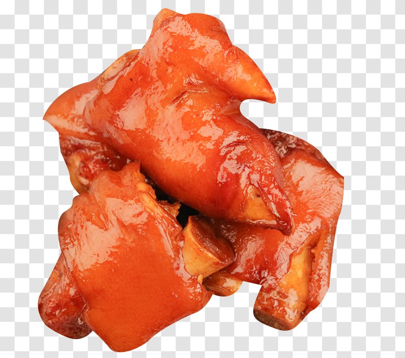 Pigs Ear Red Cooking Domestic Pig Jokbal Tocino - Cartoon - Homemade Braised Pork Pig's Trotters Claw Transparent PNG