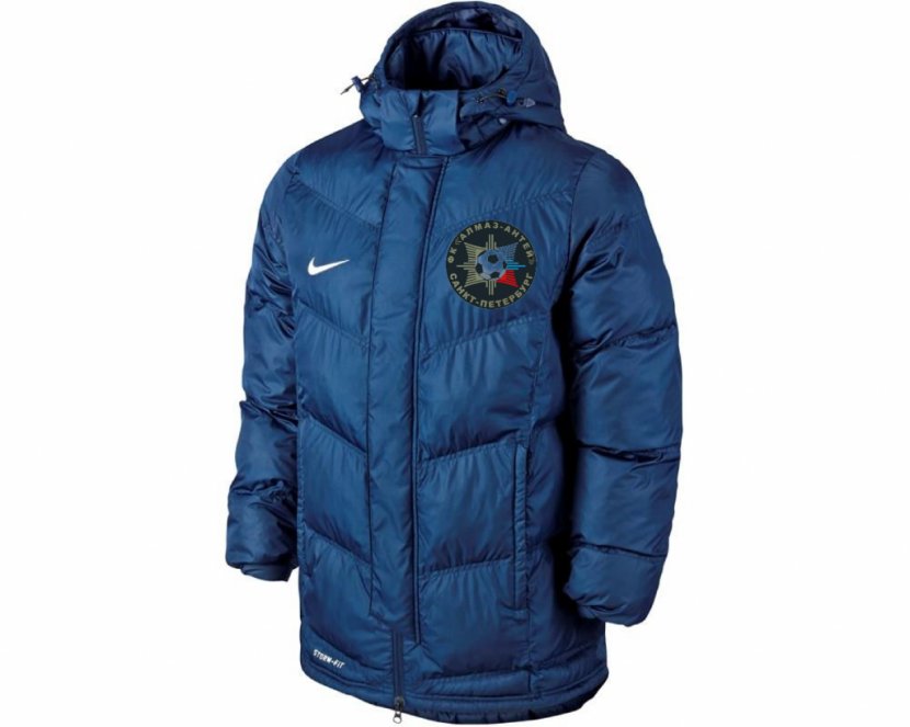 Jacket Raincoat Nike Zipper - Cobalt Blue Transparent PNG