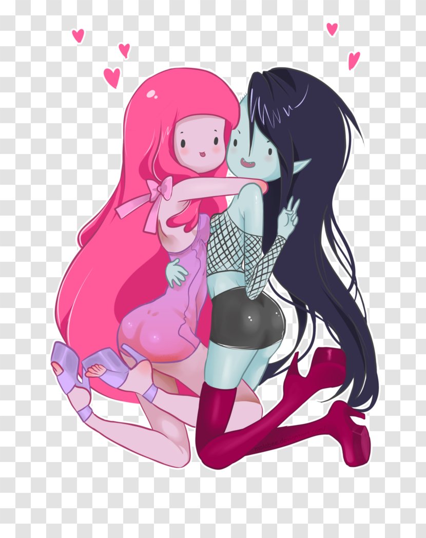 Marceline The Vampire Queen Princess Bubblegum Fionna And Cake Bubble Gum - Silhouette Transparent PNG