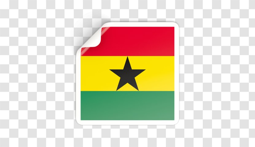 Flag Cartoon - Of Ghana - Yellow Green Transparent PNG