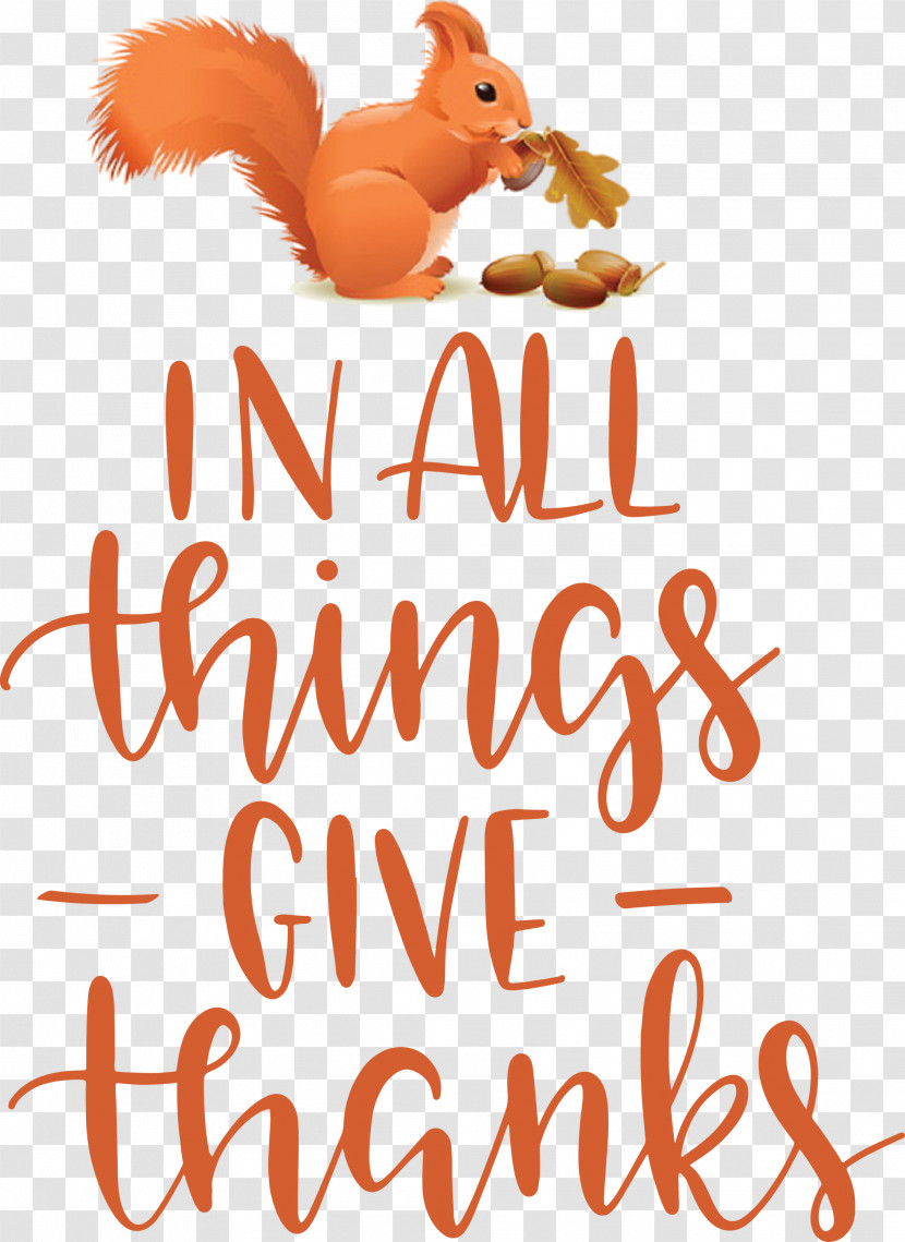 Give Thanks Thanksgiving Transparent PNG