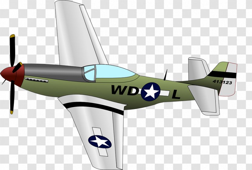 North American P-51 Mustang Airplane Clip Art Transparent PNG
