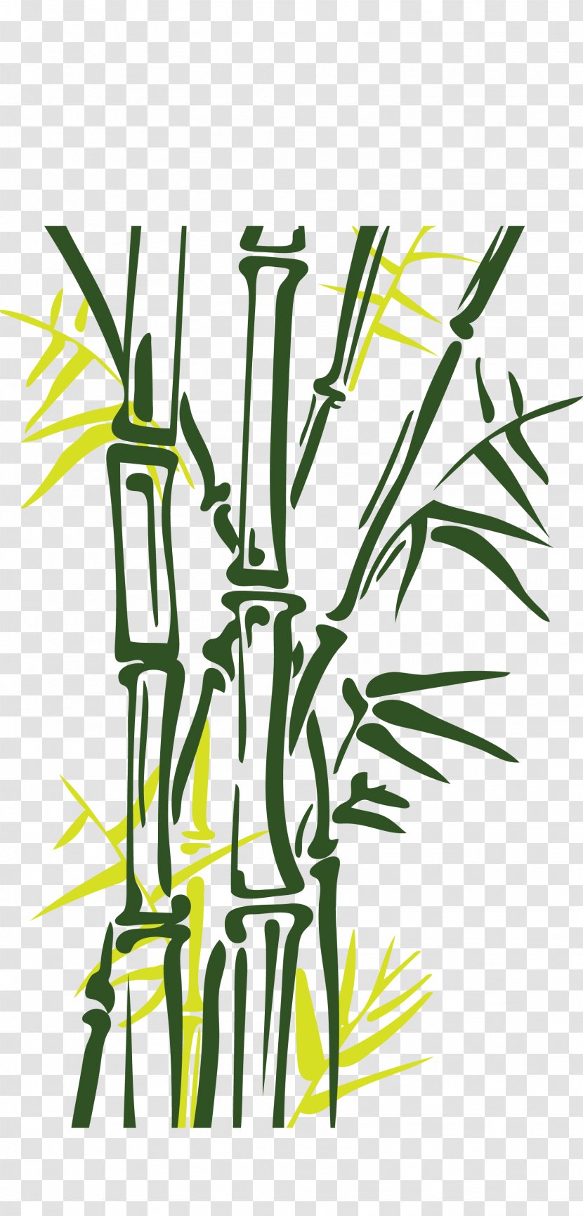 Bamboo Euclidean Vector Painting Illustration - Tree - Hand-painted Transparent PNG