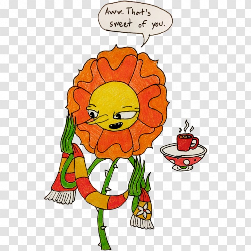 Cuphead Floral Design Carnation Art Cut Flowers - Cartoon Transparent PNG