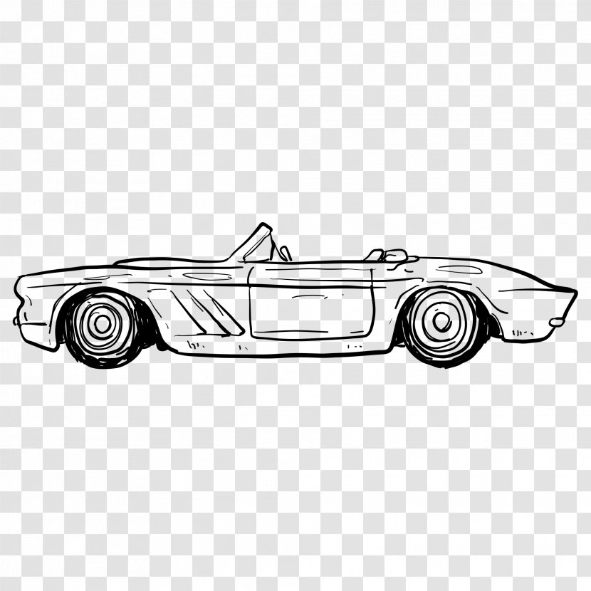 Sports Car Vintage - Youngtimer - Automotive Artwork Transparent PNG