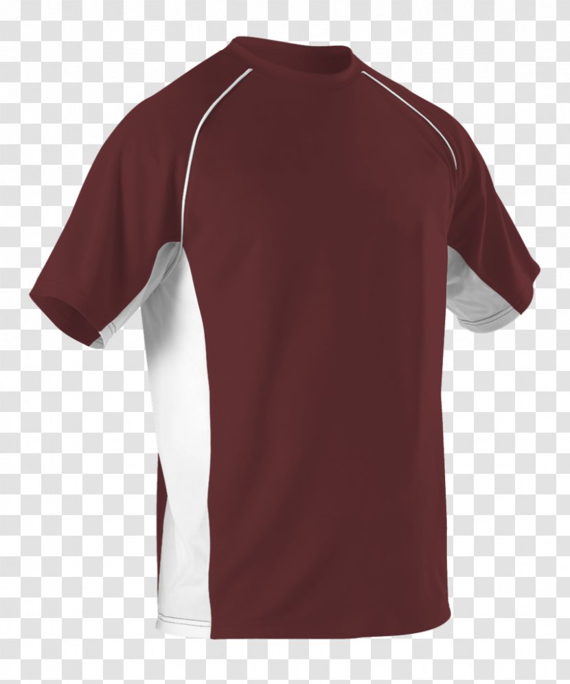 T-shirt Jersey Crew Neck Baseball Uniform Sleeve - Tshirt Transparent PNG