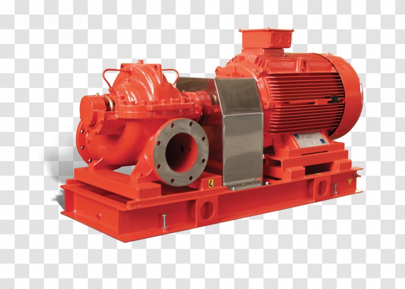 Fire Pump Firefighting Sprinkler System Centrifugal - Cylinder - Motor Transparent PNG