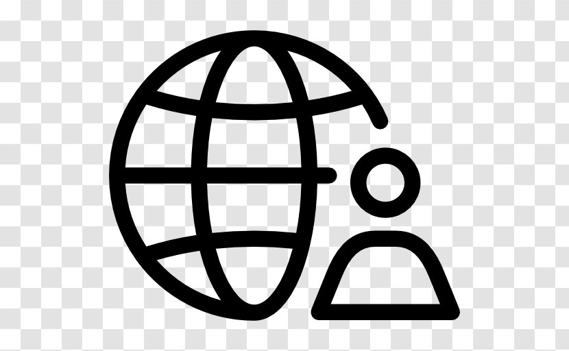 Globe World Symbol - Black And White - Social Studies Transparent PNG