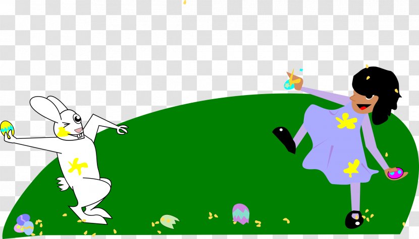 Egg Tapping Easter Bunny Clip Art - Fictional Character - Fight Transparent PNG