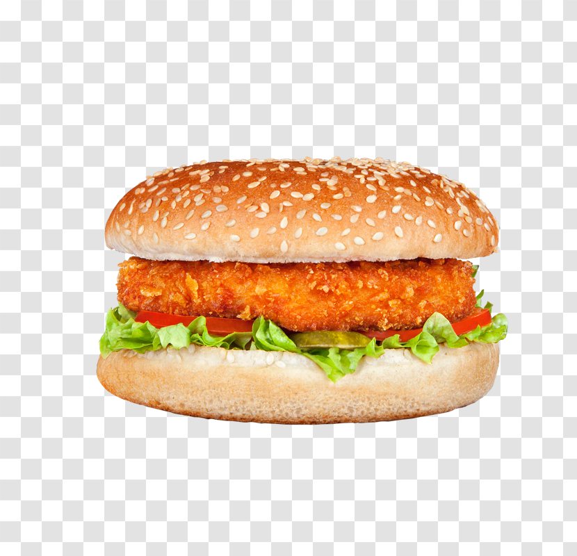 Salmon Burger Cheeseburger Patty Fast Food Hamburger - Dish - Breakfast Transparent PNG