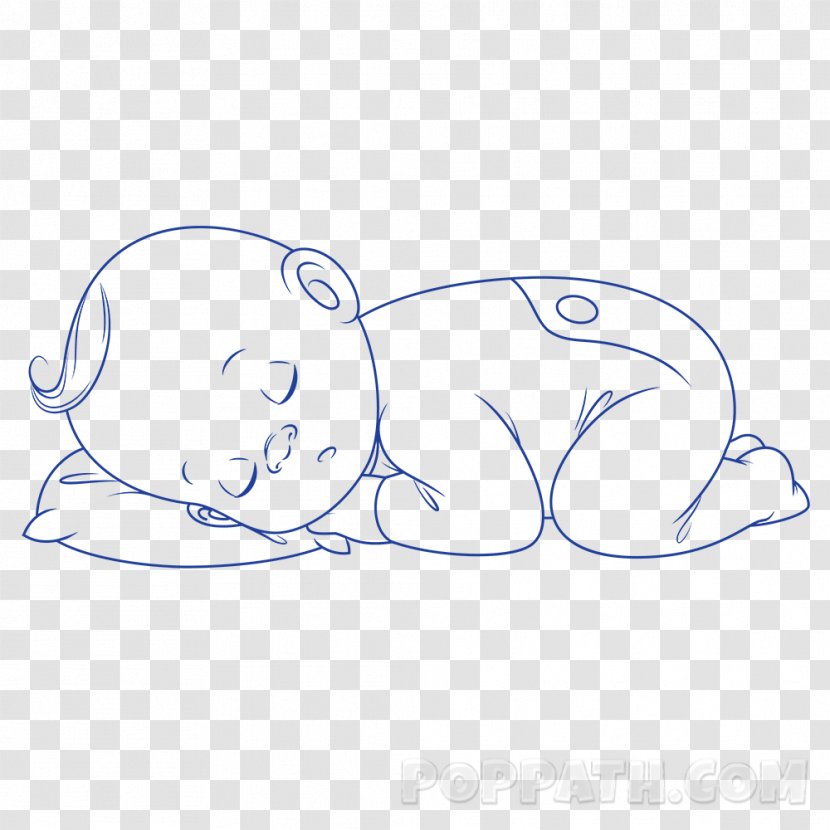 Mammal Drawing Line Art Clip - Heart - Baby Sleep Transparent PNG