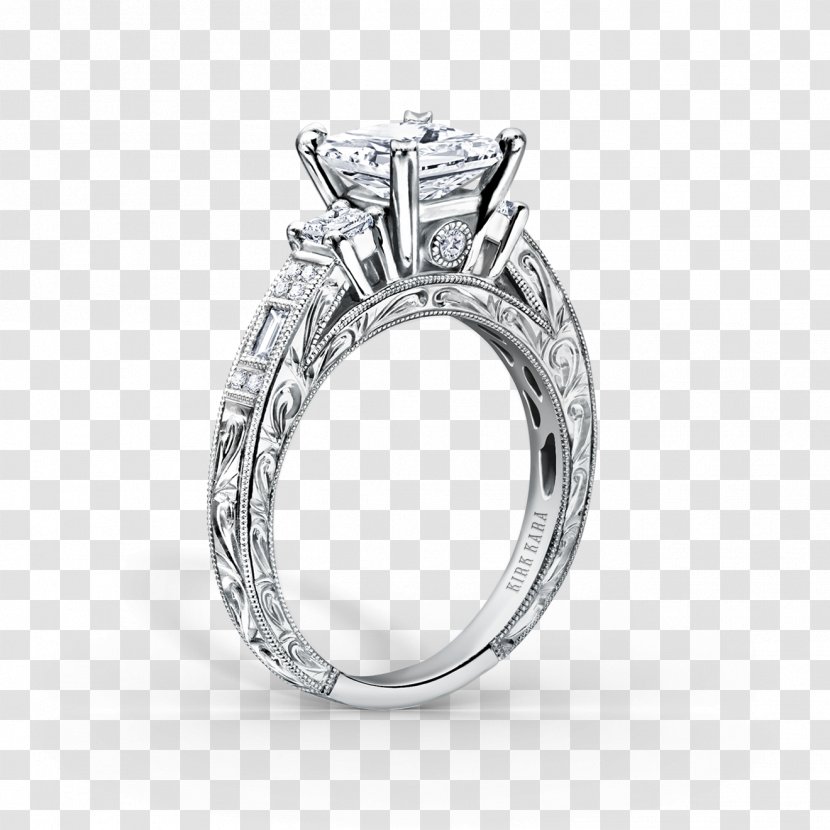 Engagement Ring Wedding Princess Cut - Size Transparent PNG
