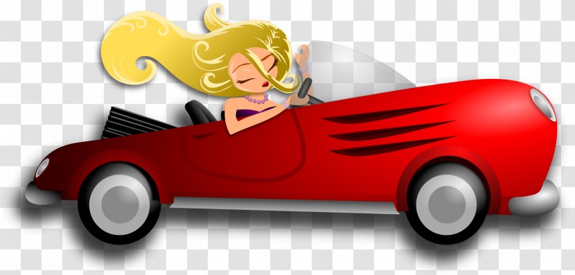 Sports Car Driving Clip Art - Transparent Transparent PNG