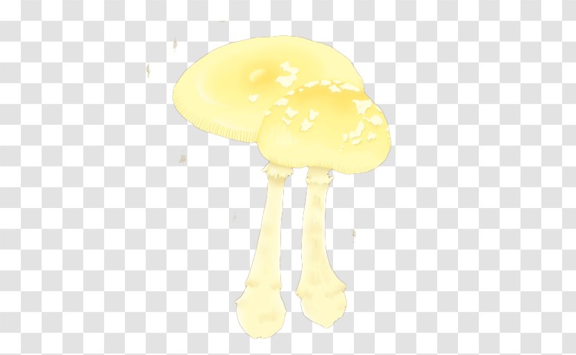 Yellow - Painted Cream-colored Mushrooms Transparent PNG