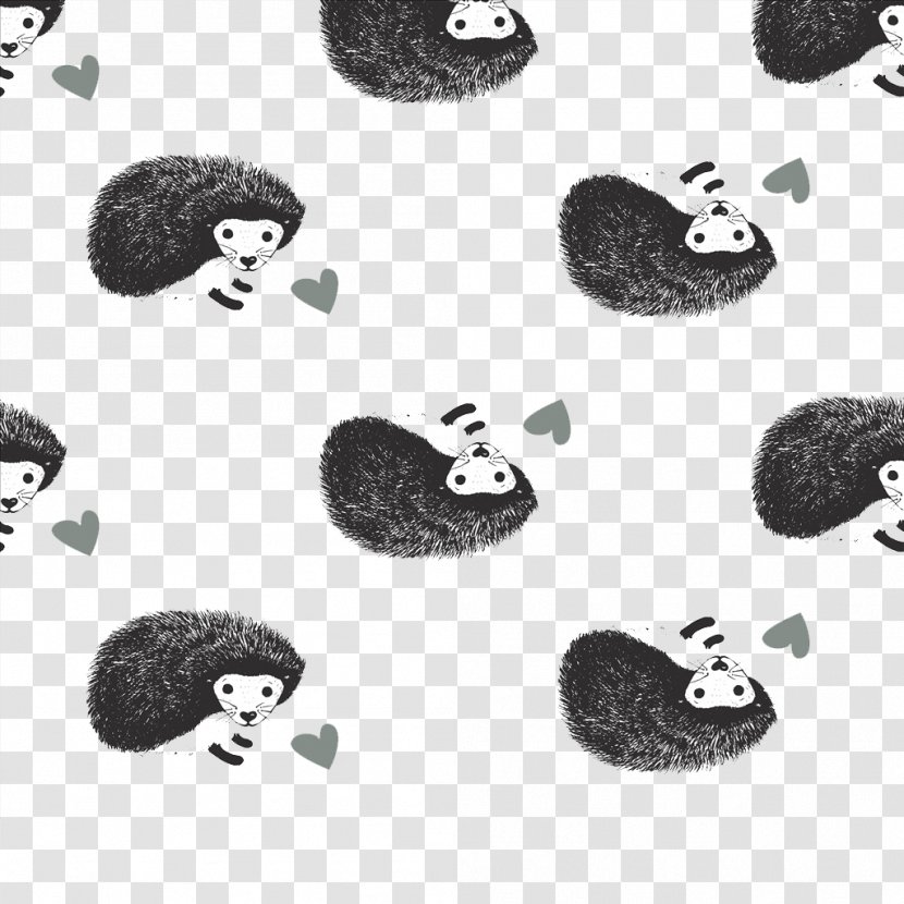 Hedgehog Cartoon Pattern - Designer - Little Transparent PNG