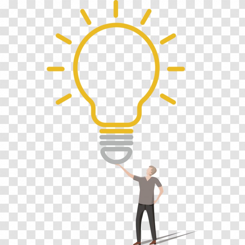 Incandescent Light Bulb - Human Behavior - Creative Business People Transparent PNG