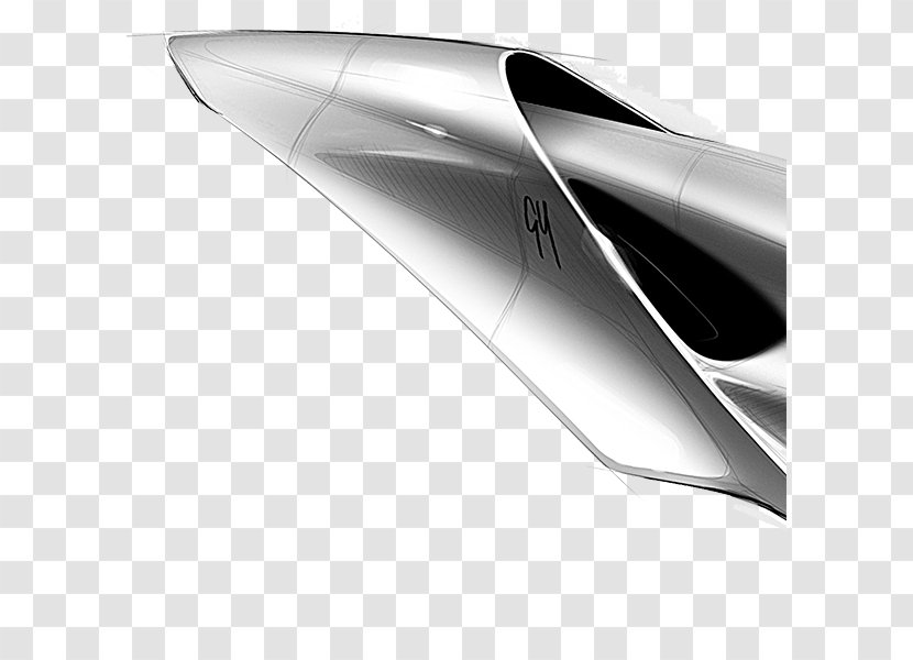 Automotive Design Industrial Designer Sketch - Study - Silver White Aircraft Transparent PNG