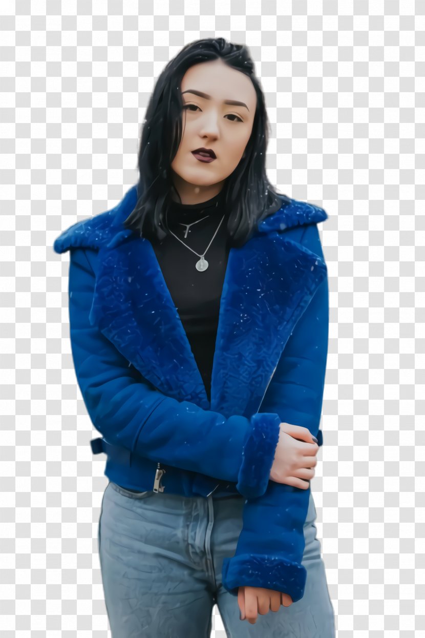 Winter Girl - Jeans - Sweater Blazer Transparent PNG