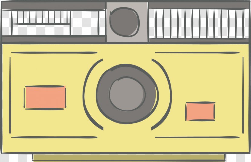 Cartoon Camera - Vector Transparent PNG