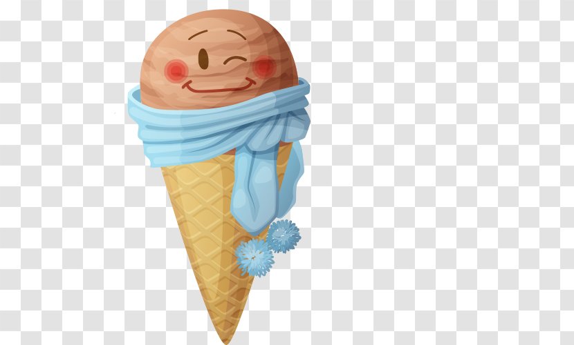 Ice Cream Cone Cartoon - Lovely Transparent PNG