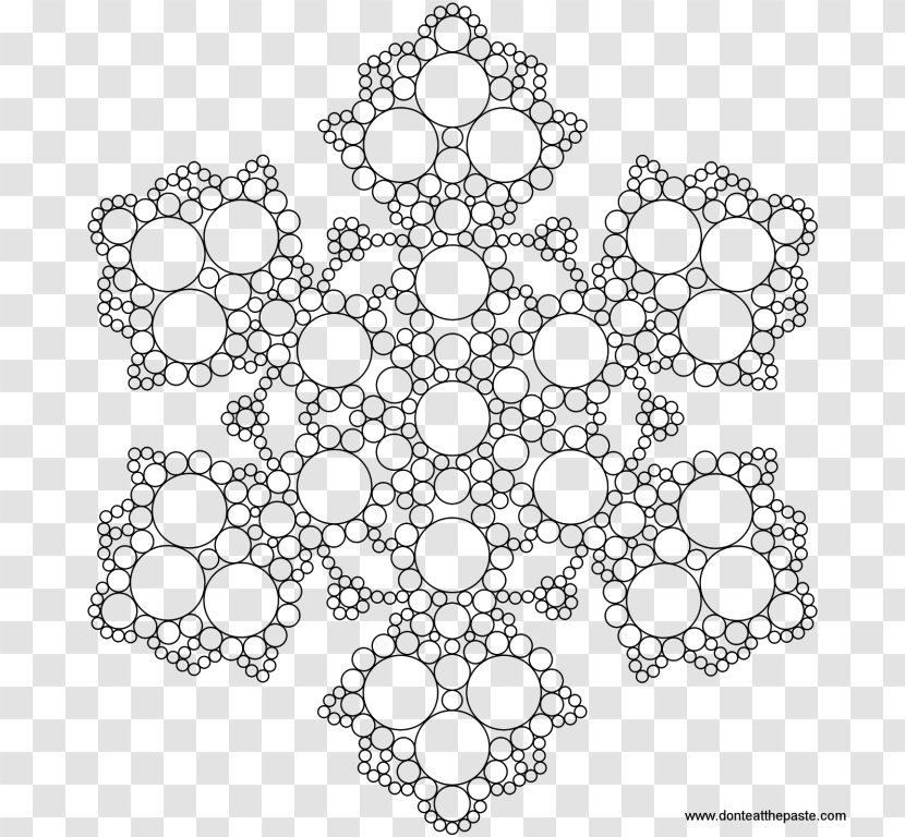 Mandala Coloring Book Snowflake Adult Hinduism - Color Transparent PNG