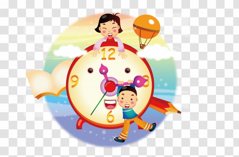 Child Time Clock - Clocks Transparent PNG