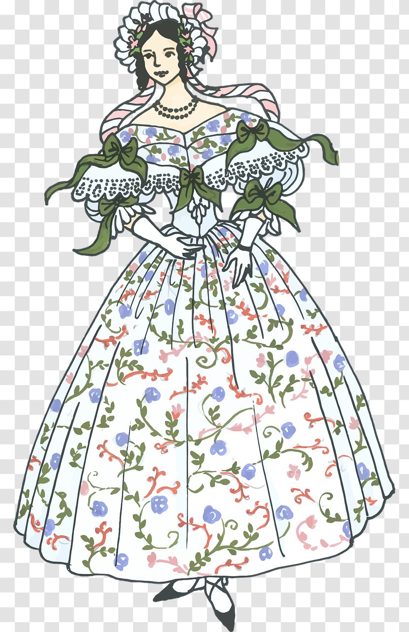 Vintage Clothing Dress Clip Art Transparent PNG