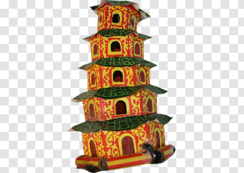 Chinese Pagoda Fireworks Firecracker House Transparent PNG