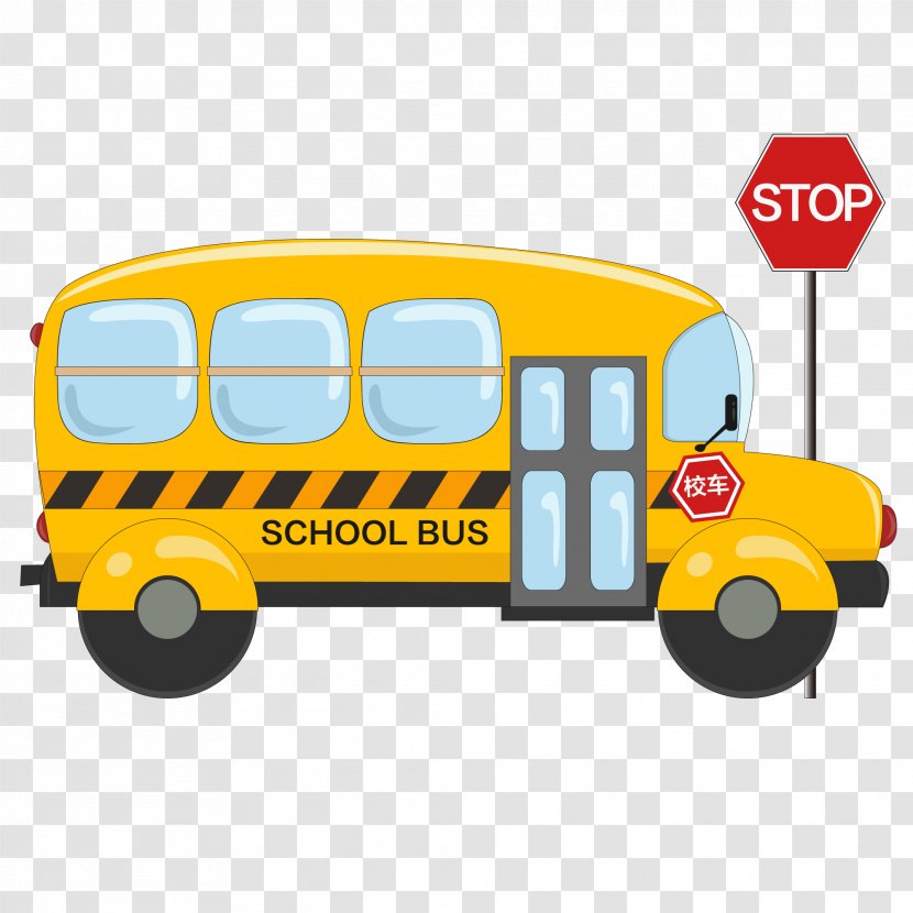 School Bus - Vehicle - Public Transport Yellow Transparent PNG