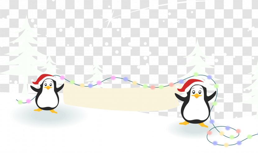Christmas Snow Poster - Beak - Penguins Playing In The Transparent PNG