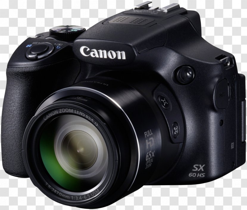 Canon PowerShot SX60 HS Point-and-shoot Camera Zoom Lens - Reflex - Dslr Transparent PNG