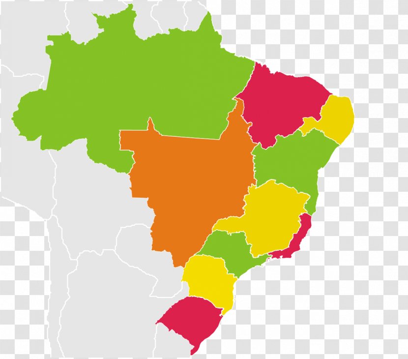 Regions Of Brazil Map Flag Globe Transparent PNG