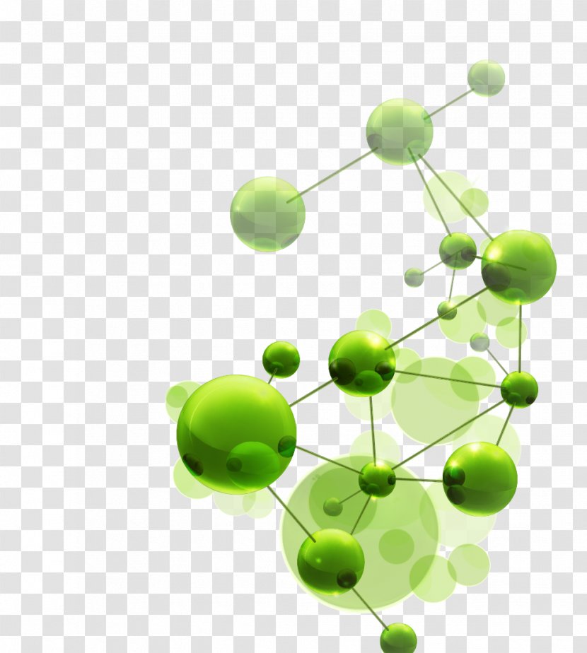 Molecule Stock Illustration Photography Euclidean Vector - Fruit - Green Creature Chain Transparent PNG