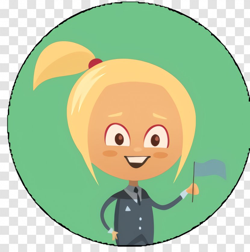 Green Circle - Cartoon - Happy Gesture Transparent PNG