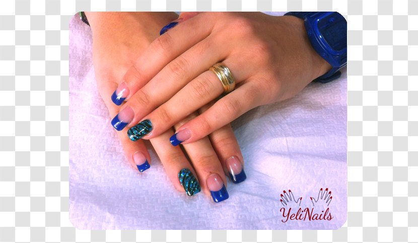 Blue Nails Manicure Nail Polish - Fashion - Gel Transparent PNG