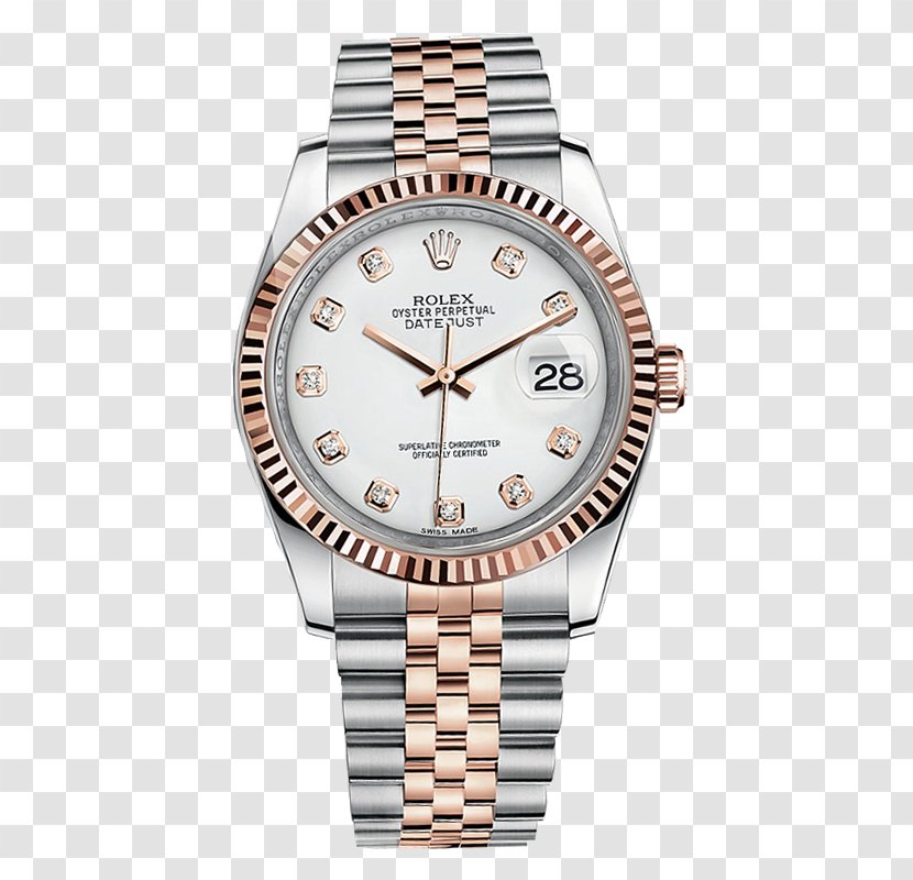 Rolex Datejust Submariner GMT Master II Daytona - Automatic Watch - Silver Men's Watches Transparent PNG