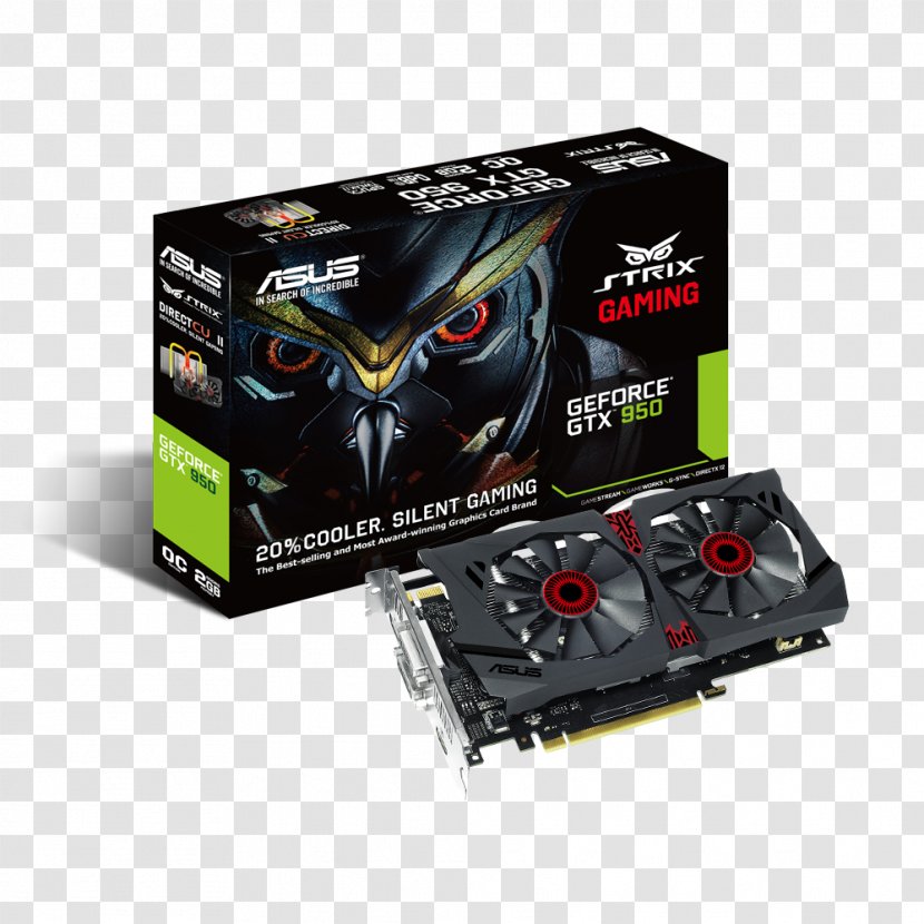 Graphics Cards & Video Adapters NVIDIA GeForce GTX 950 ASUS GDDR5 SDRAM - Conventional Pci - Nvidia Transparent PNG