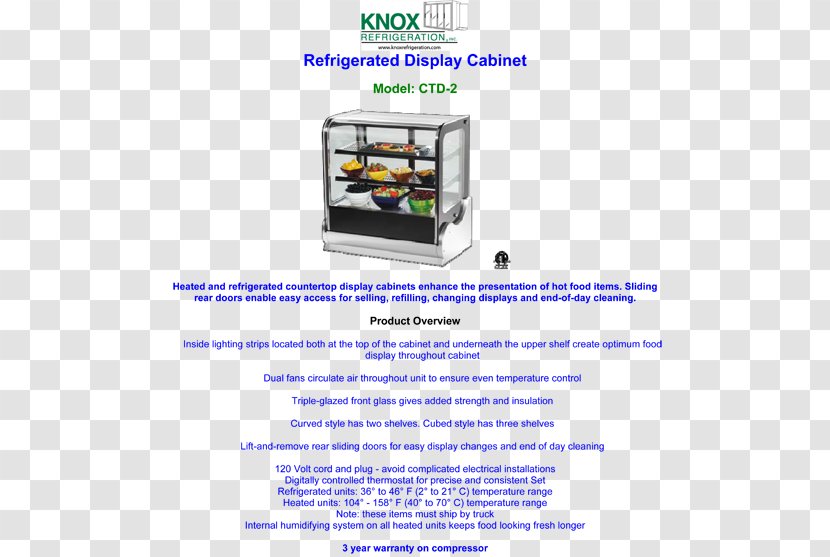 Countertop Refrigeration Kitchen Food Delicatessen - Home Appliance Transparent PNG